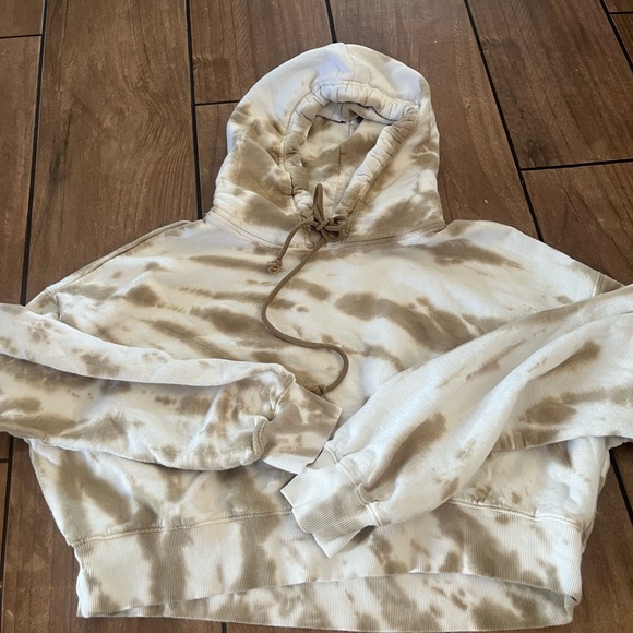Good American Putty Tie Dye Cropped Hoodie, Size 4 (XL) - Picture 3 of 5